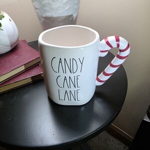 Rae Dunn Candy Cane Lane Mug with Festive Handle